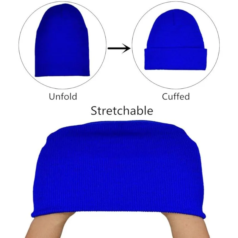 قبعات الشتاء للرجال امرأة جديدة بيني محبوك الصلبة لطيف قبعة الفتيات الخريف الإناث قبعة قبعات دفئا بونيه السيدات قبعة عادية #6