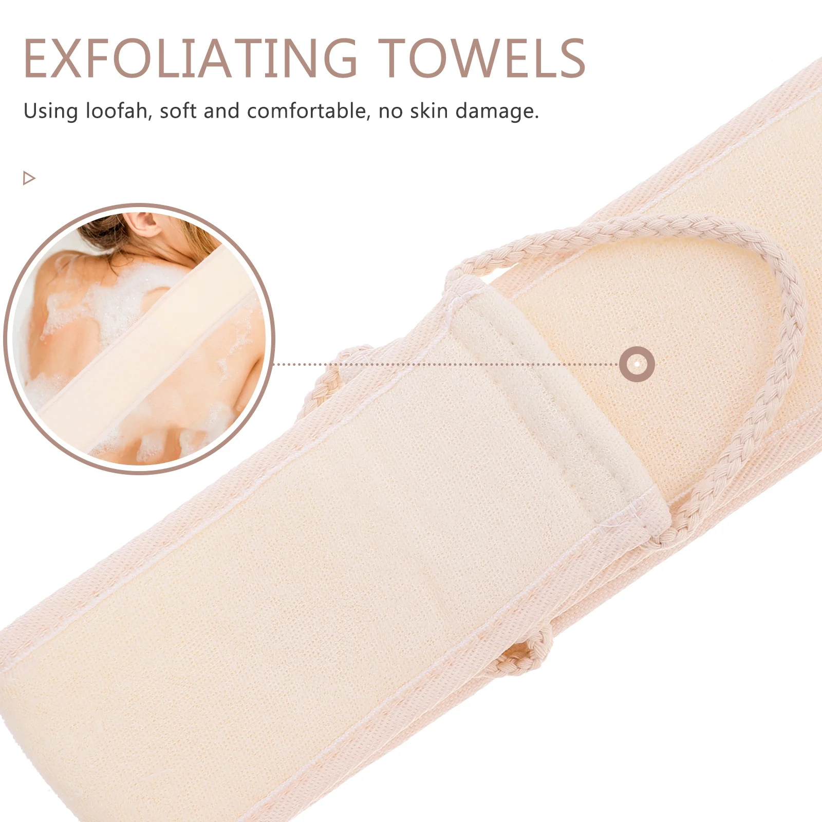

1Set Exfoliating Bathing Scrubber Set Loofah Back Scrubber Shower Towel Gentle Skin Care Dead Skin Removal Exfoliating Towels