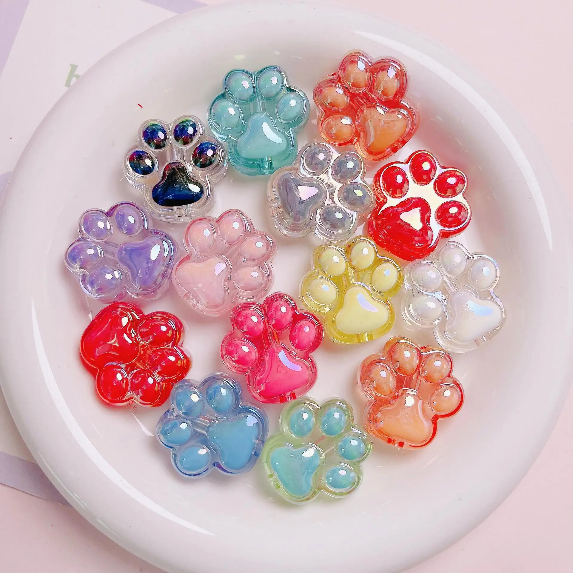 10pcs/lot Cat Paw Squeeze Toy Material Safety Squeeze Fidget Toys Pinch Toy Funny Decompression Vent Cat Paw Toy Party Favor