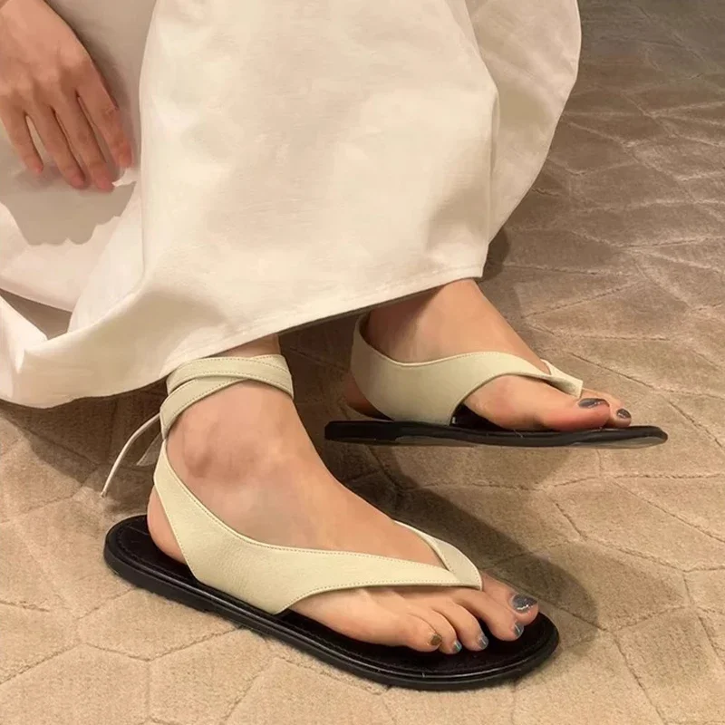 Women Flats Sandals Casual Clip Toe Shoes Summer Dress Slippers 2024 New Flip Flops Shoes Walking Beach Zapatos Mujer Slides