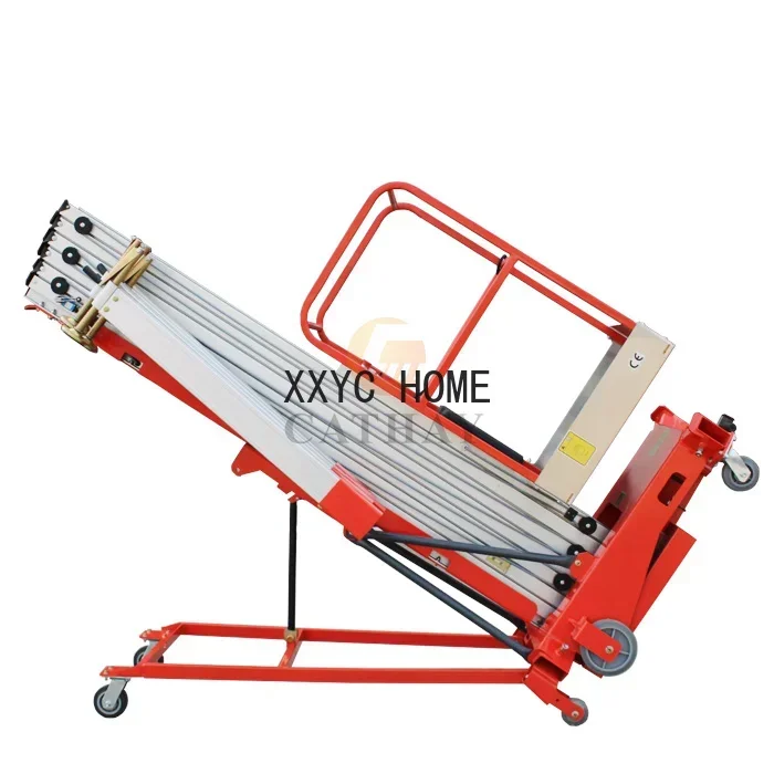 

China Portable Mini Aluminum Aerial Working Electric Man Lift