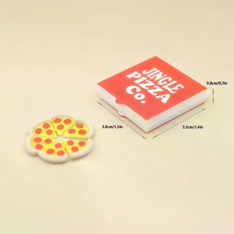 1/12 Miniaturowe pizzy do domku dla lalek z pudełkiem, dekoracja kuchni domku dla lalek, zabawki do zabawy w udawanie dla lalek.