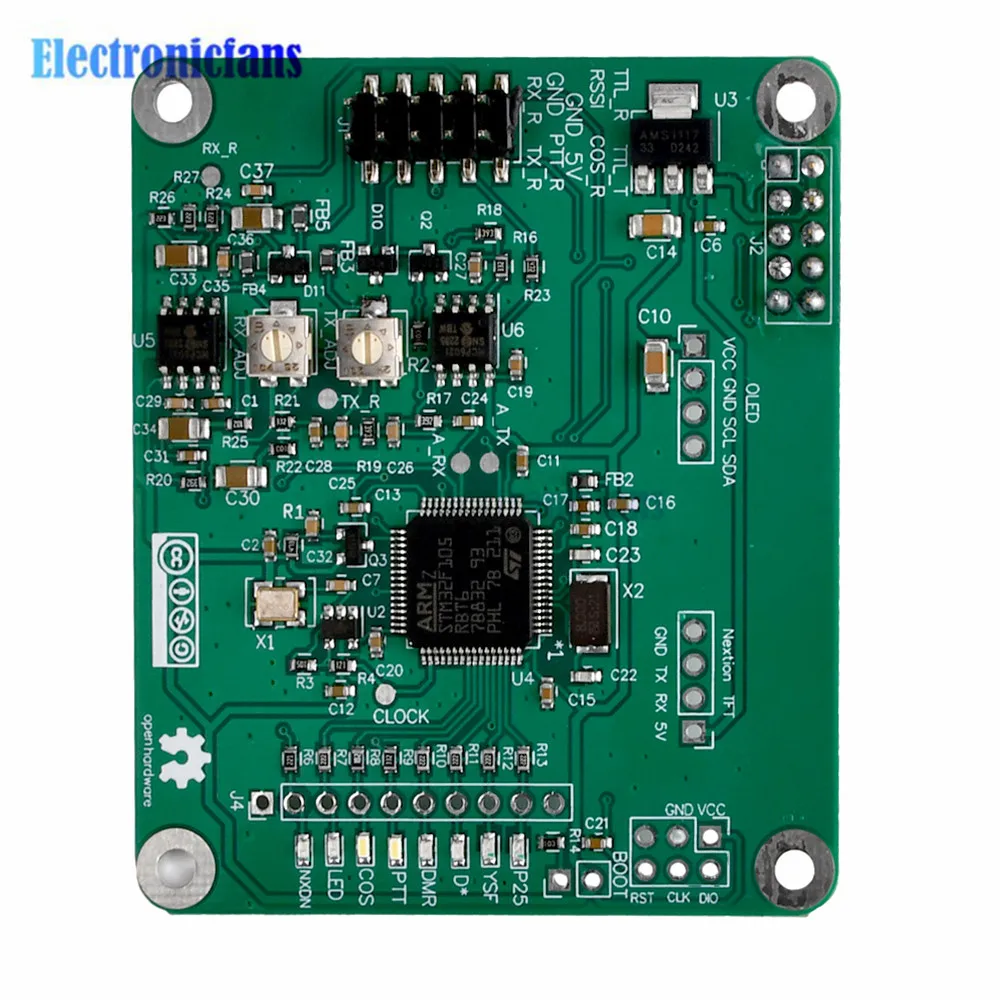 MMDVM Relay Expansion Board Supports Digital Relays Suitable for Raspberry Pies MMDVM Assembled Kit