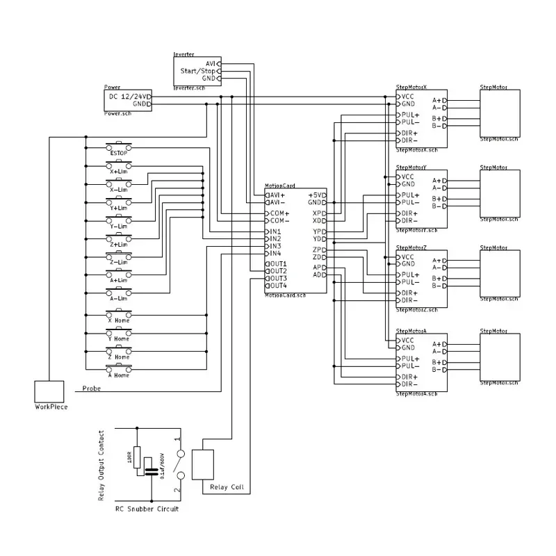 Stepper Servo Motor Control Board 5 Axis CNC Mach 3 Interface Board Controller Breakout Board Interface Drive Motion Controller