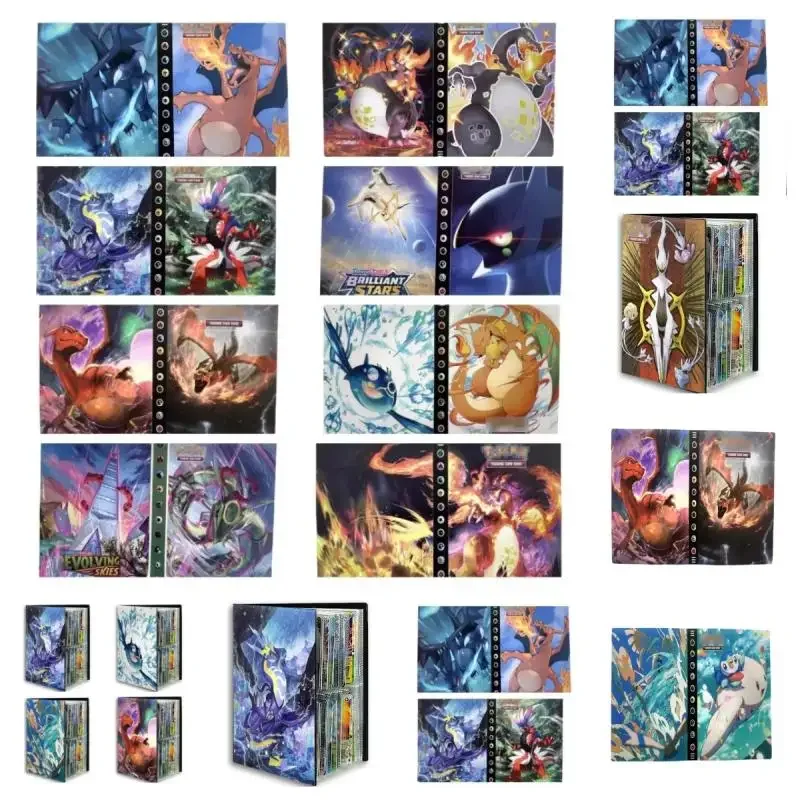 Cartes de jeu de poche Anime Cartoon Series, VMAX, GX, EX, affichage de collection, Delaware, classique, populaire, nouveau, 30 feuilles, 120 emplacements pour cartes