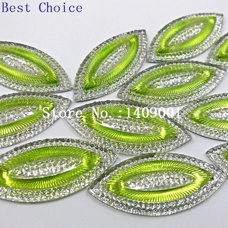 Best Scelta Navette Forma Dell\'occhio del Cavallo di Strass Giallo 18x40mm Pietre e Cristalli Cucire-On Abiti Costumi arti Fai Da Te Accessori