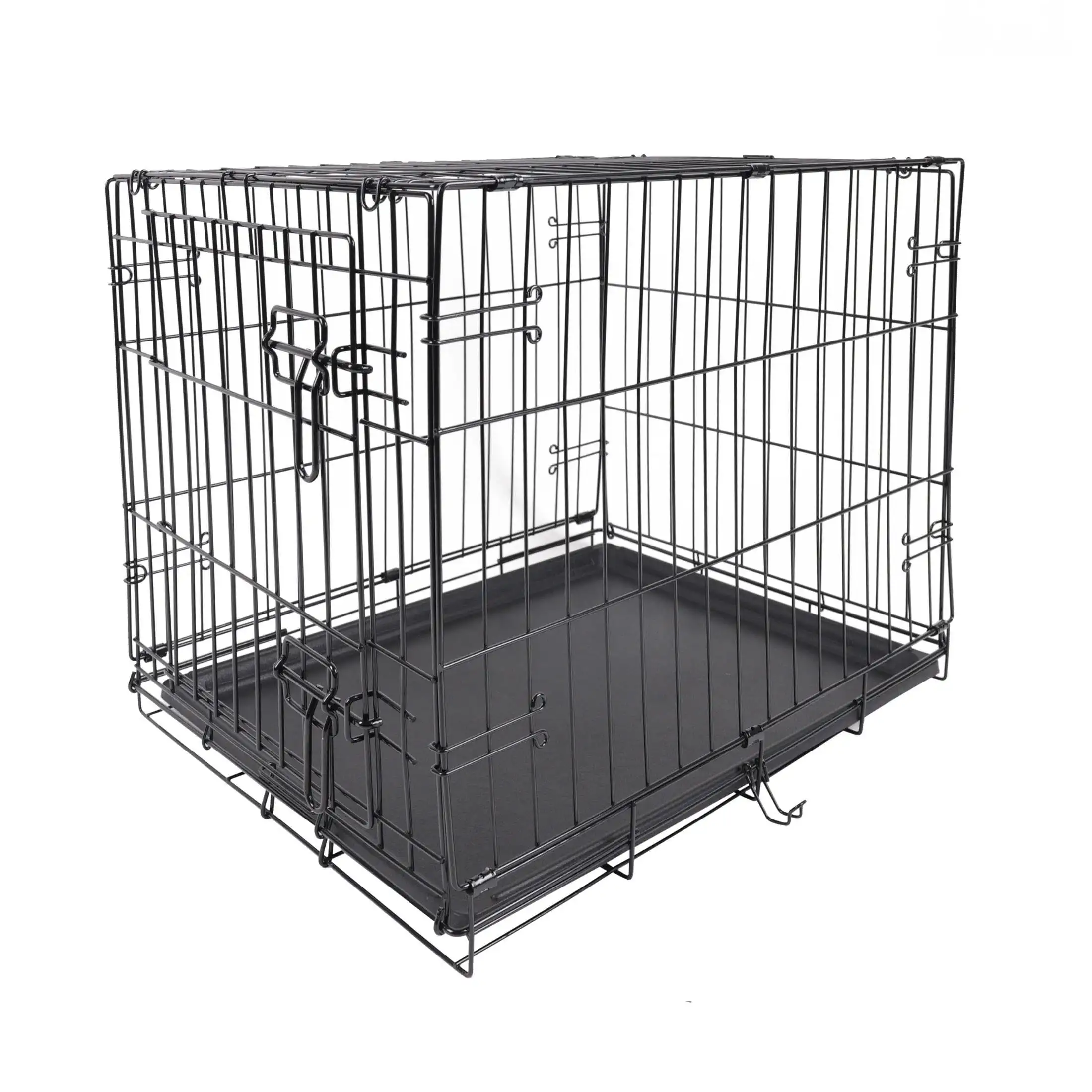 

Single-Door Folding Dog Crate with Divider, 24"