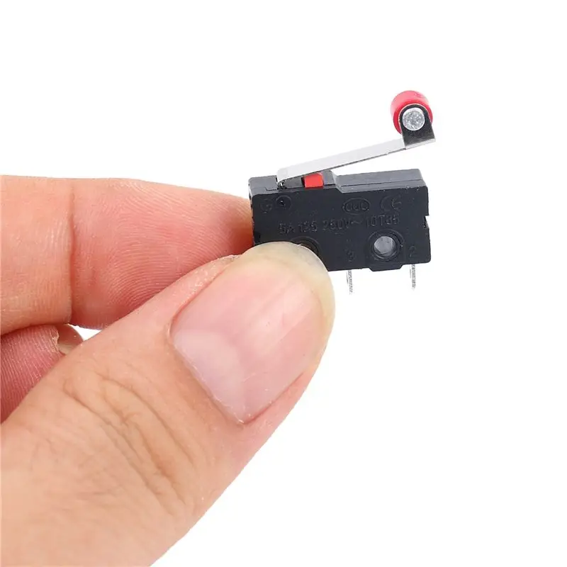 BHTS-100 Pcs Mini Micro-Limit Switch Roller Lever SPDT Snap Action LOT