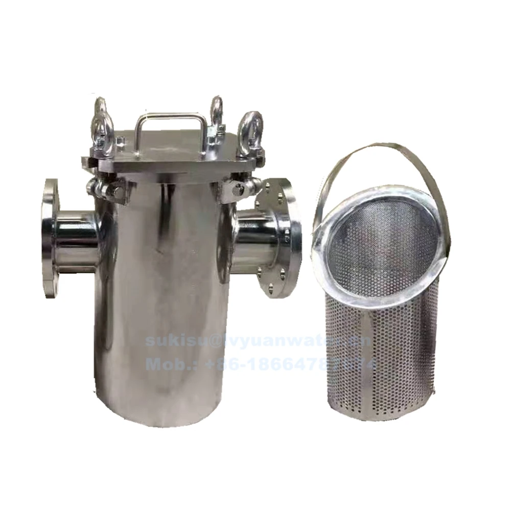 Industrial Micron Mesh SS Stainless Steel Basket Type Strainer Filter for Liquid Oil Water Micro Filter Filtration