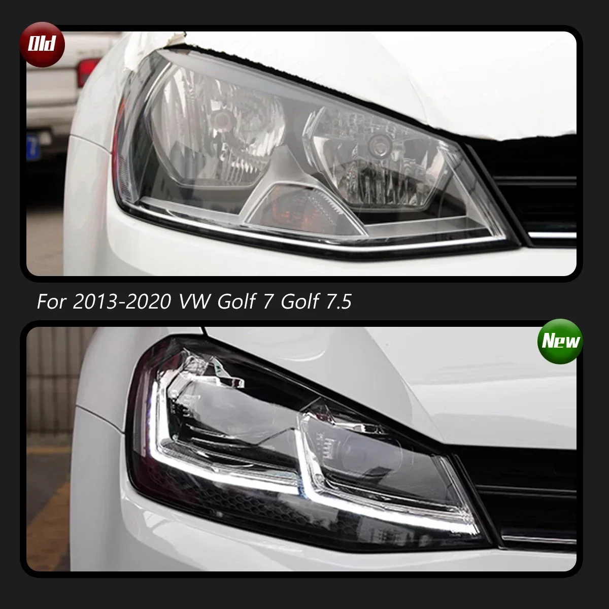 

TYPY Новый светодиодный налобный фонарь, обновленный, модифицированный для VW Golf 7 Golf 7,5 MK7, фары 2013-2020, динамический сигнальный налобный фонарь, автоаксессуары