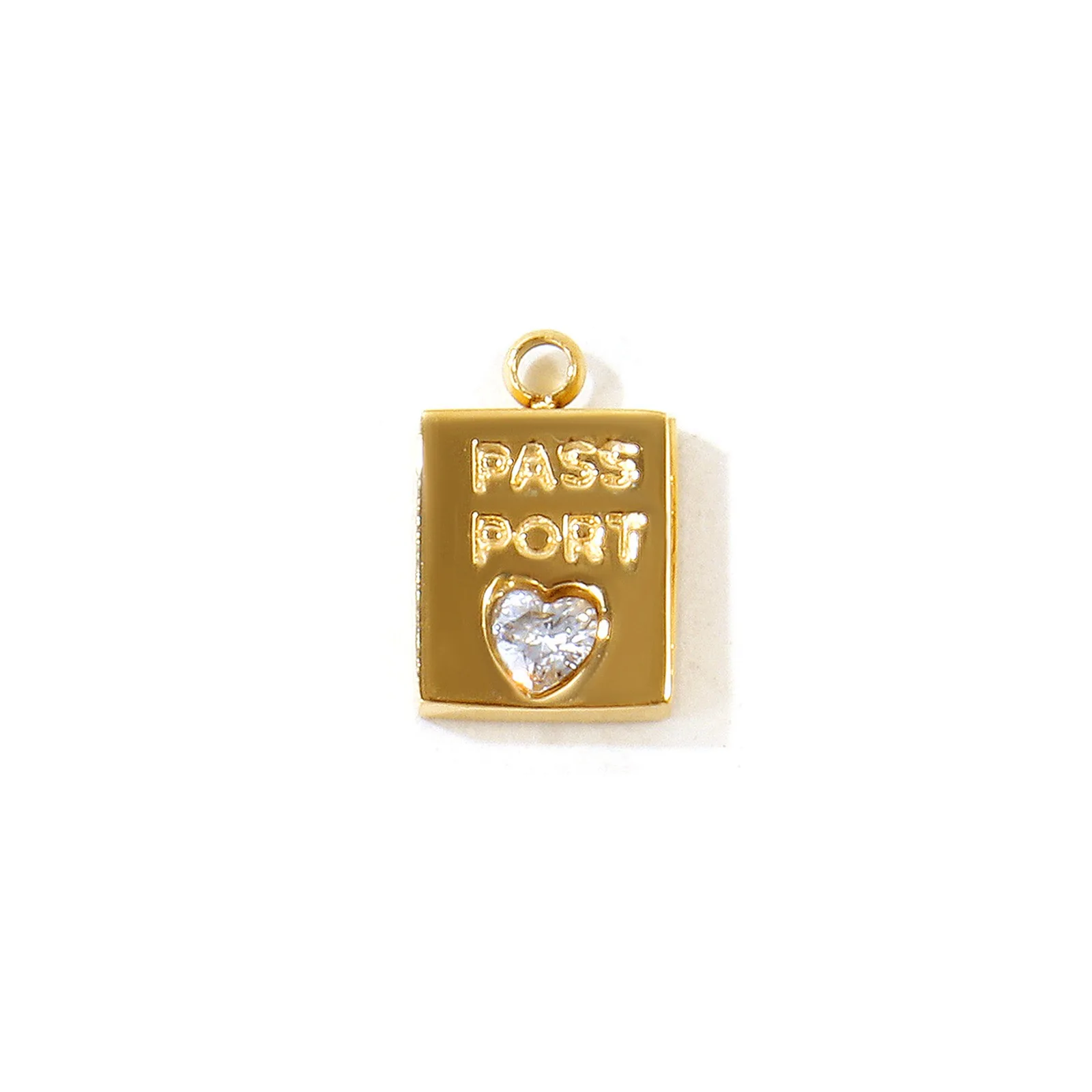 1 Stück Mini Zirkonia Anhänger Geometrischer Stern 18K Vergoldet 304 Edelstahl Charms DIY Halskette Schmuckherstellung Großhandel – Detail 7