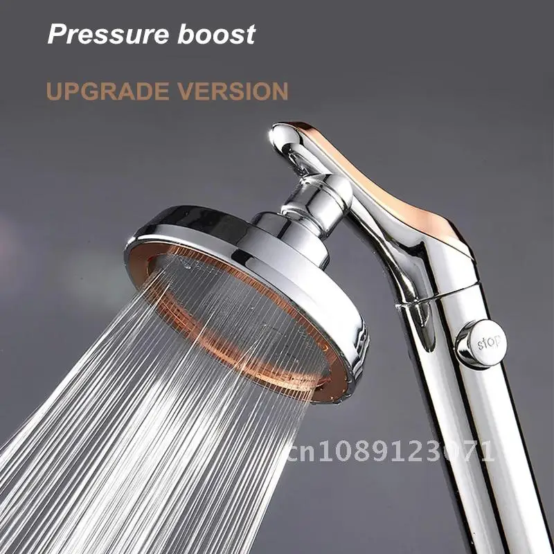 

Shower Head Bathroom Rotating High Pressure Water Saving Handheld Shower Head Adjustable Stop Button Water Rain Shower Heads