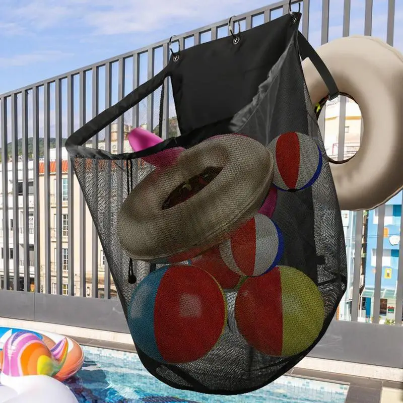 

2pcs Pool Float Storage bag Toy Organizer Swimming Pool Mesh Bag Adjustable Fence Net Holder Pool Larger Storage Mesh Bag