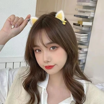 Pince à cheveux en peluche pour femmes, nouvelle mode coréenne, pince à oreilles de chat colorées, petite pince à cheveux pour filles, accessoires pour filles 8 meilleures pinces à cheveux pour chat en vente - No 6