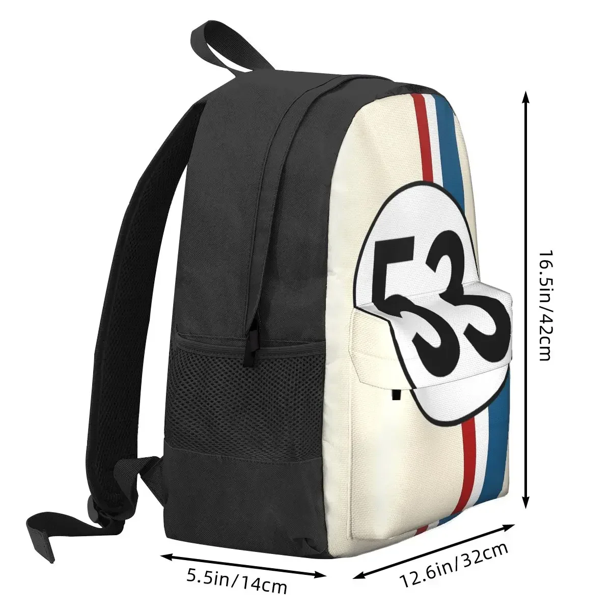 Herbie Number 53 Backpacks Boys Girls Bookbag Children School Bags Cartoon Kids Rucksack Travel Rucksack Shoulder Bag