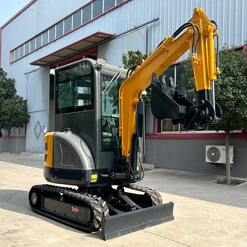 Minigraafmachine China Digger 1ton 2ton Hydraulische Rupsgraafmachine Met Snelkoppeling