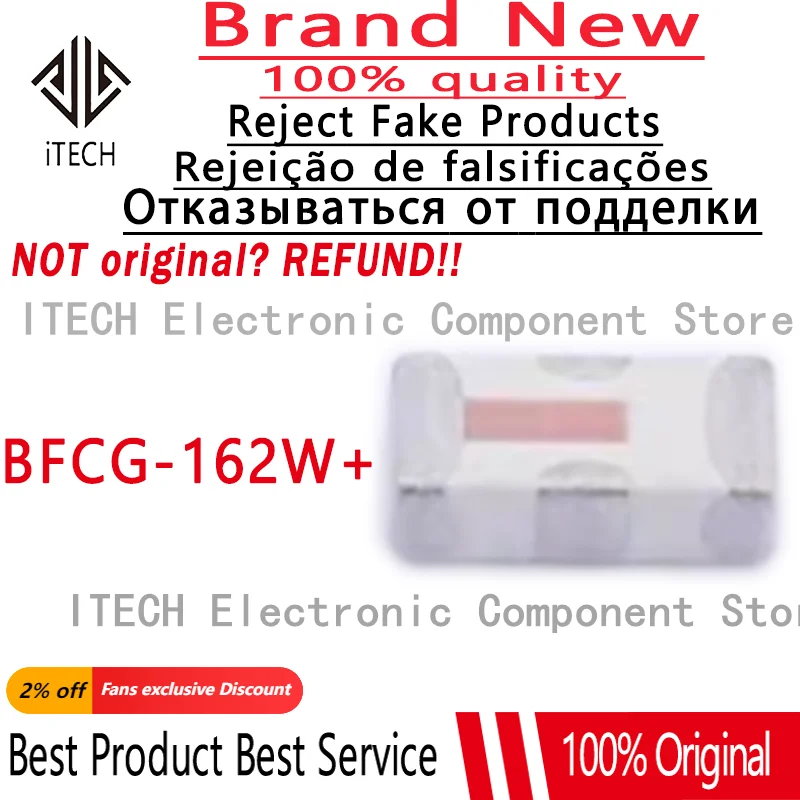 

5pcs/lot Original BFCG-162W+ BFCG 162W Band Pass Filter 950-2200mhz Mini Circuits 100% New and Genuine