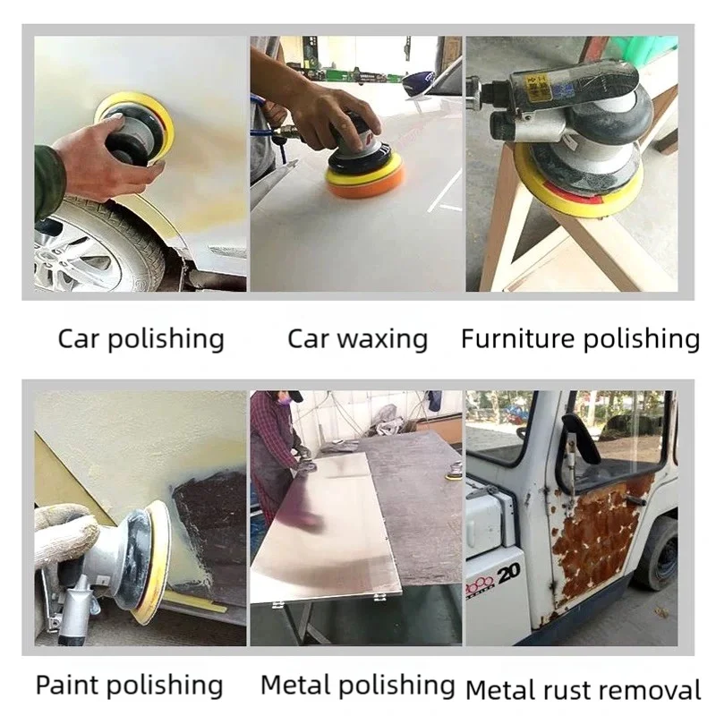 3/4/5/6inch Air Pneumatic Orbital Sander Air Grinder，3/4/5/6inch Vacuum Eccentric Polishing Grinding Machine Pneumatic Tools