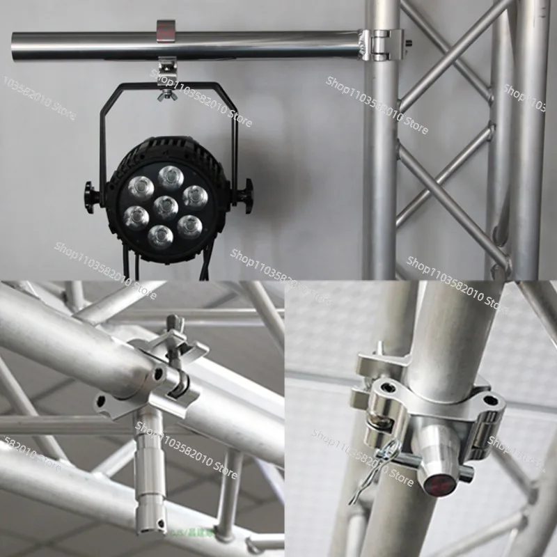 CJS3505 Tube 32-35mm Load 75kg Aluminum Stage Lighting Truss Display System Accessories Coupler Pipe Truss Clamp Hook