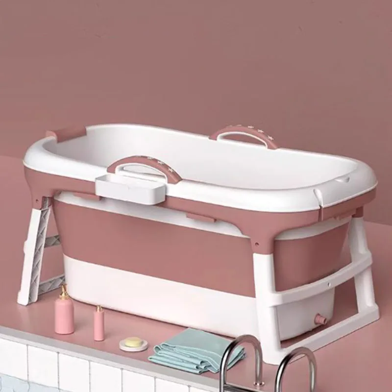 Long Sit Miniature Bathtubs White Bathroom Childre Bath Folding Bathtub Cold Bucket Baignoire Pliable Adulltes House Accessories