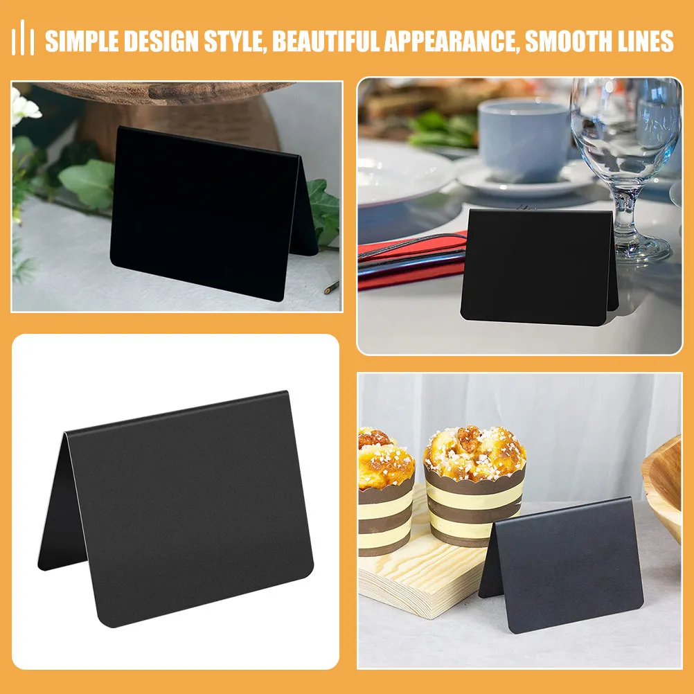 15Pcs Standing Mini Chalkboards Writing Blackboards for Menu Display Price Signs Drawing Message Boards Restaurant Table Decor