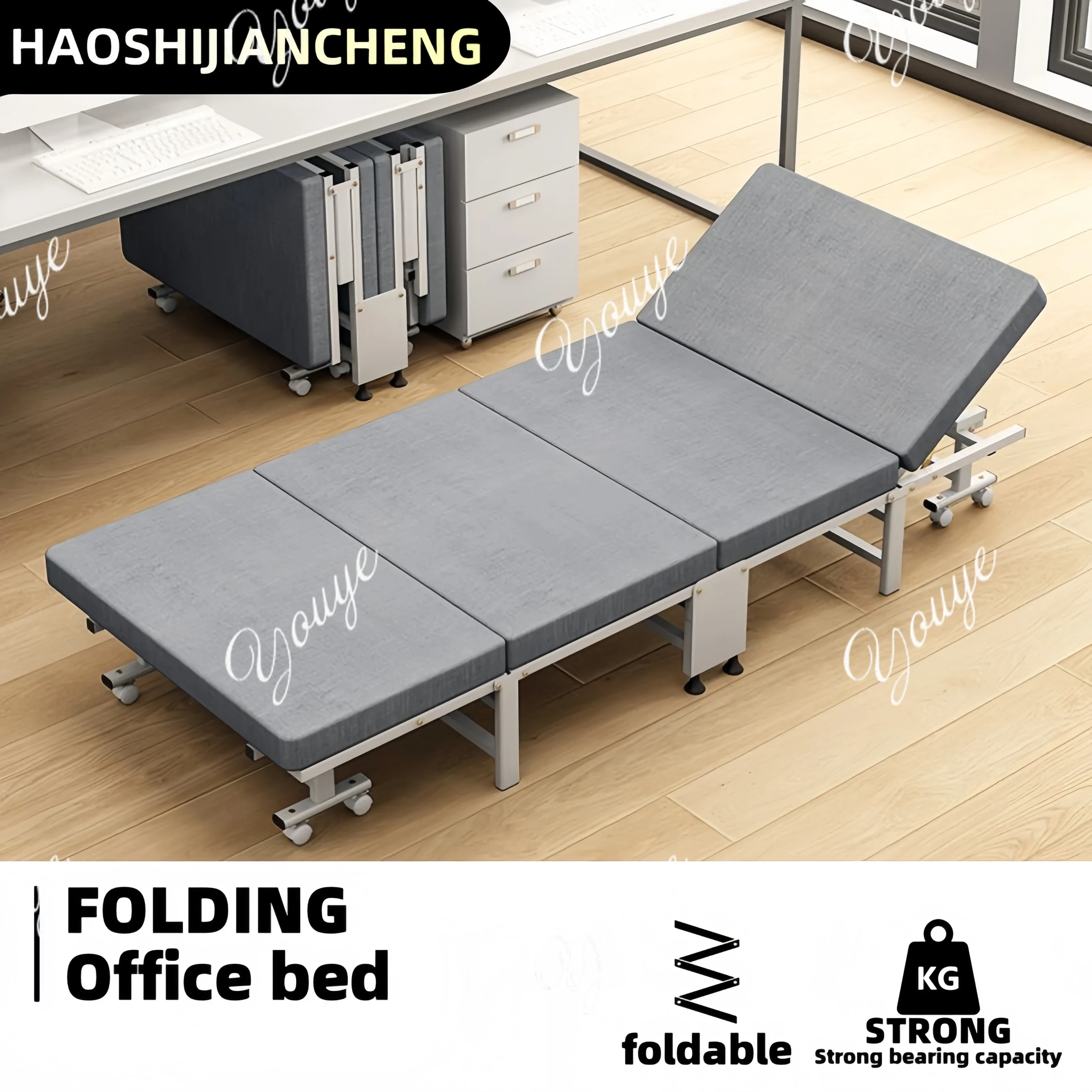XX Folding Bed Dust Bag Or 1 Folding Bed With High Density Compact Storage With High Density Sponge Mattress, Single Bed, Easy