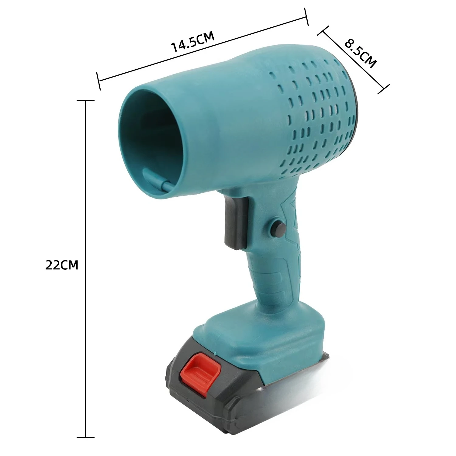 20V Handheld Storm Blower Sawdust Cleaning High Speed Powerful Blade Blower