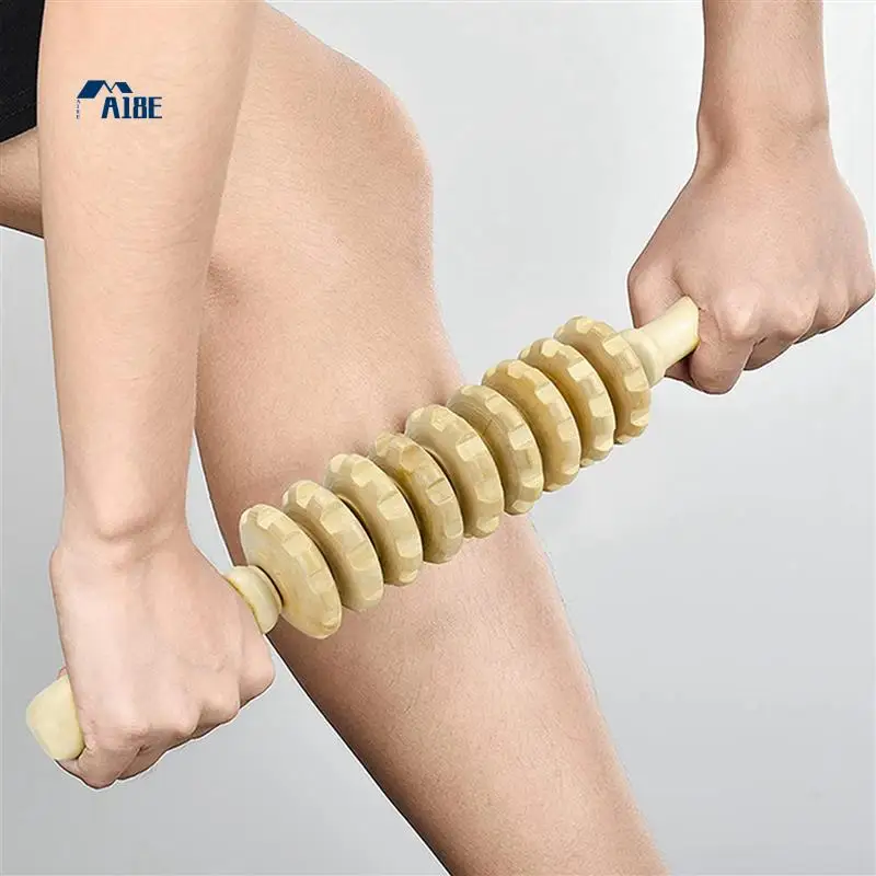 

A18E-12Pcs/Set Wood Therapy Massage Tools For Body Shaping,Fascia Lymphatic Drainage Massager Body Roller Therapy