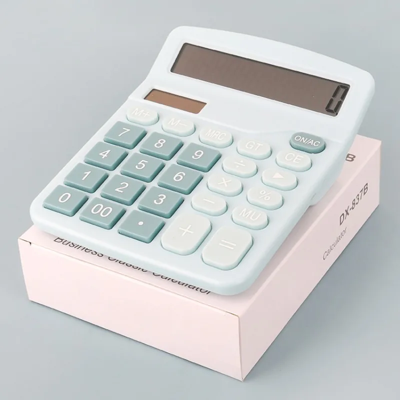 AutoShutoff Mute Calcolatrice a 12 cifre Simpatico schermo grande antigraffio Ufficio Finanza Studenti Strumento di calcolo Fornitore per ufficio