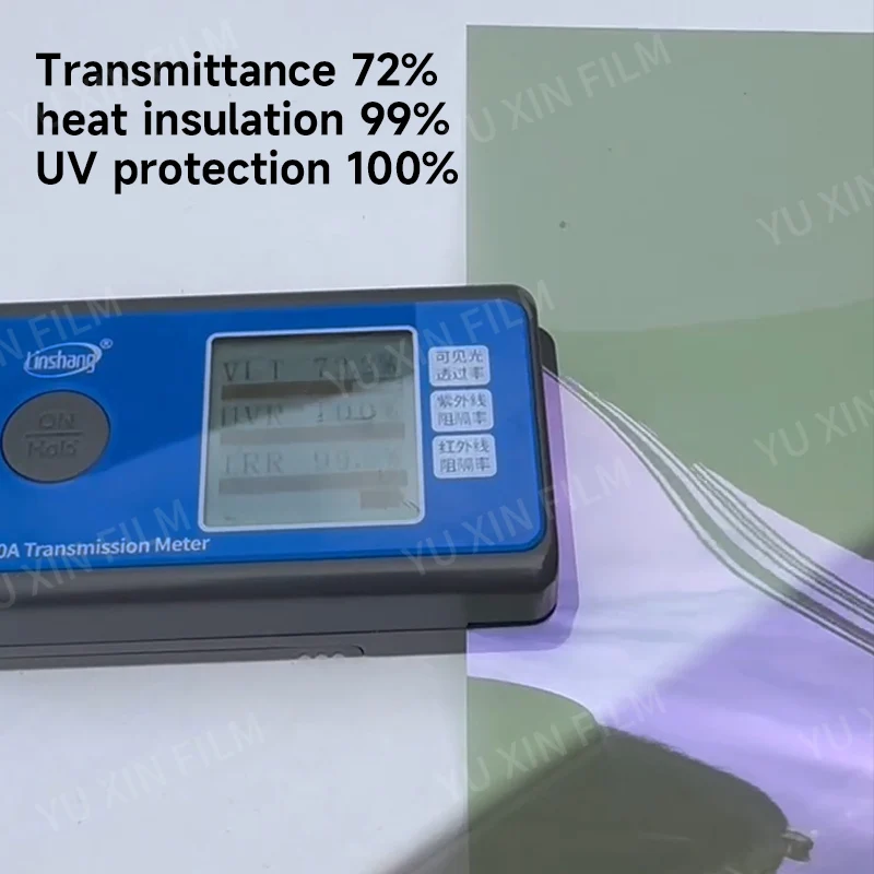 ฟิล์มเปลี่ยนสีโลหะ 3 ชั้น ยี่ห้อ Yuxin 72%VLT สีม่วง ป้องกันรังสียูวี 100% ฟิล์มติดกระจกรถยนต์แบบเปลี่ยนสี ฟิล์มติดกระจกรถยนต์แบบเปลี่ยนสี