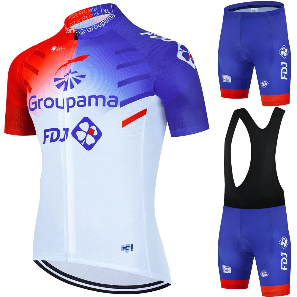 Sports Set Men's Mtb Clothing Road Bike Jersey FDJ Cycling Equipment Man 2025 Clothes Jacket Uniform Bikes Shorts Pants Blouse