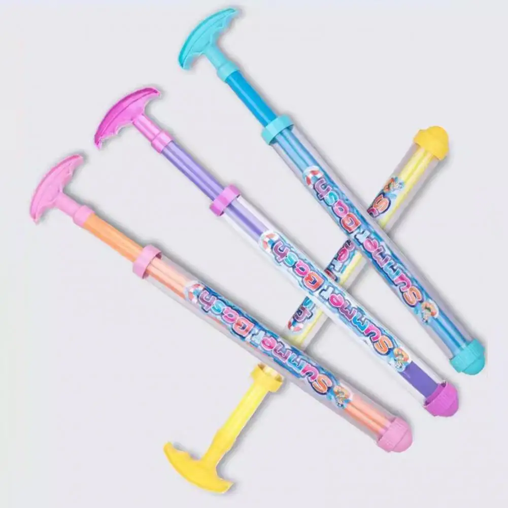 Pulling Tube Design Water Squirter High Pressure Water Shooter Toy for Kids with Sparklers Effect Beach Pool Party for Boys