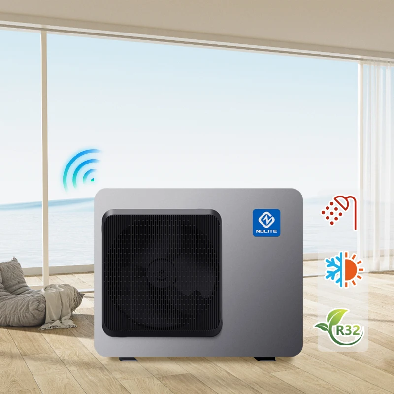 NuLite Air Source Heater Pump, Bomba de Calor Ar-Água, Inversor DC EVI, R290 R32, 10kW, 16kW, 20kW, 22kW