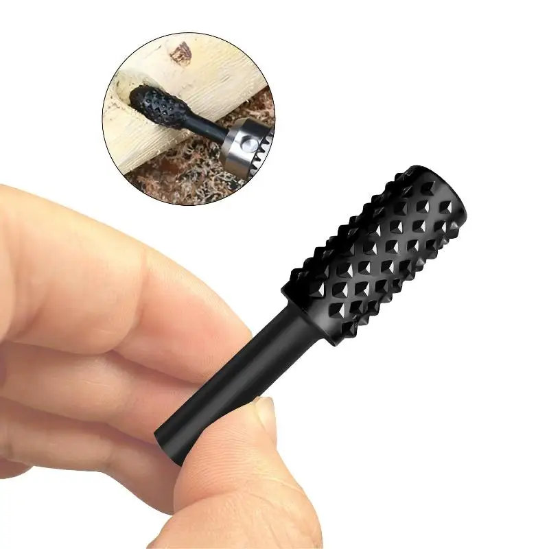 Rotary Files Wood Carving 5pcs Grinding Head Embossing Tools Set for Efficient Engraving on Soft and Hard Wood Surfaces