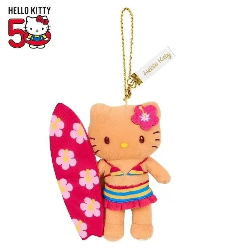 Sanrio Cartoon Hello Kitty Cross Dressing Serie Plüsch-Schlüsselanhänger Anhänger Tagesrucksack Personalisierte Modeaccessoires