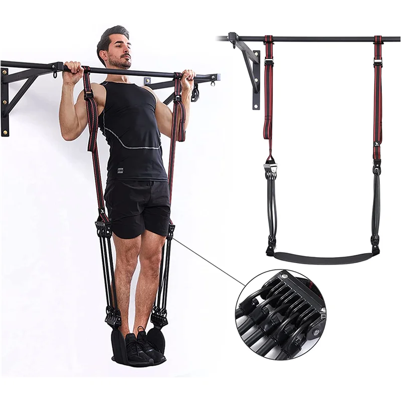 

Heavy Duty Pull Up Assistance Bands Pullup Assist Bands with Feet Knee Support for Gym Chin-up Workout Body Stretching Training