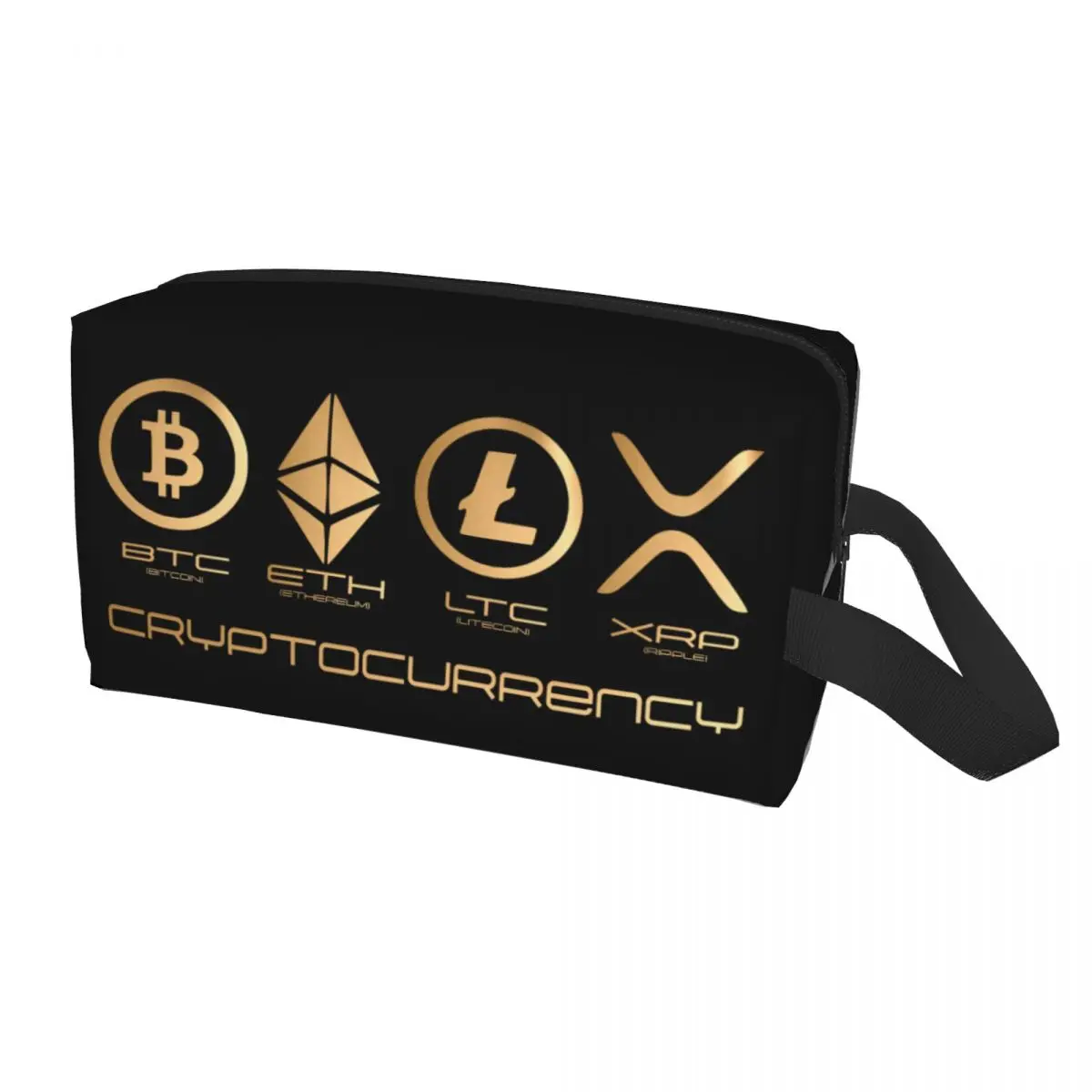 Ripple XRP Makeup Bag Women Travel Cosmetic Organizer Fashion Bitcoin Crypto Cryptocurrency Storage Toiletry Bags