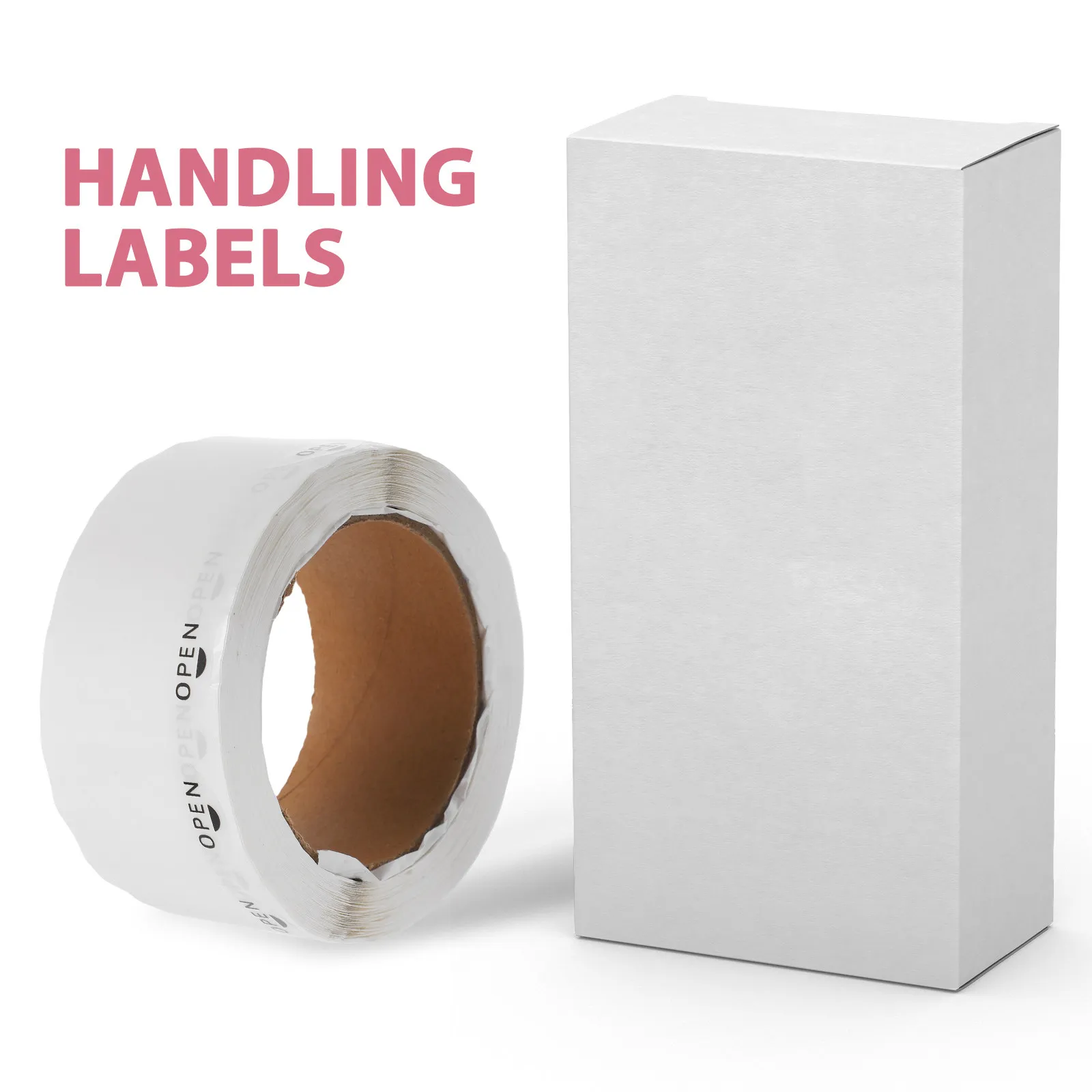1000Pcs Clear Adhesive Open Stickers Transparent Seal Label Sheets Guided Opening Fast Peel Secure Closure for Shipping view 3