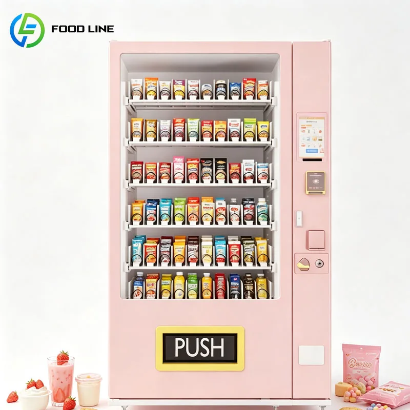 Snack Vending Machine Drink Vending Machine Commercial Smart Automatic Retail Self Service Equipment Customized
