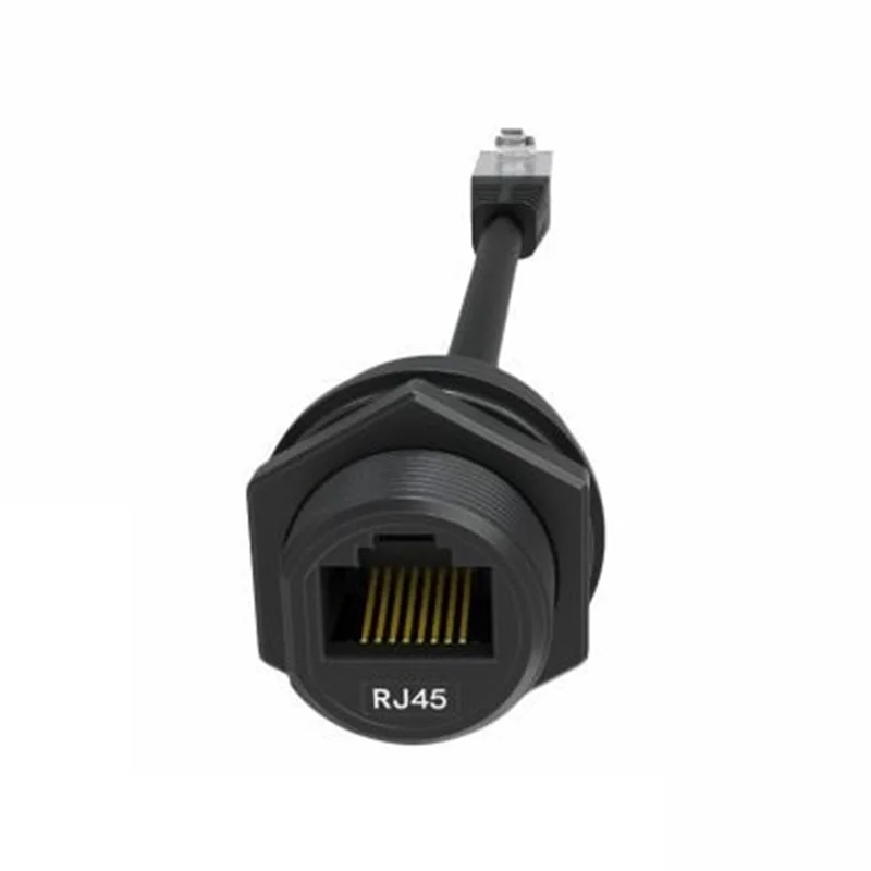 

C9-1 шт. RJ45 «папа-мама» водонепроницаемый удлинительный кабель 8P8C разъем Ethernet LAN удлинительный кабель для крепления на панели