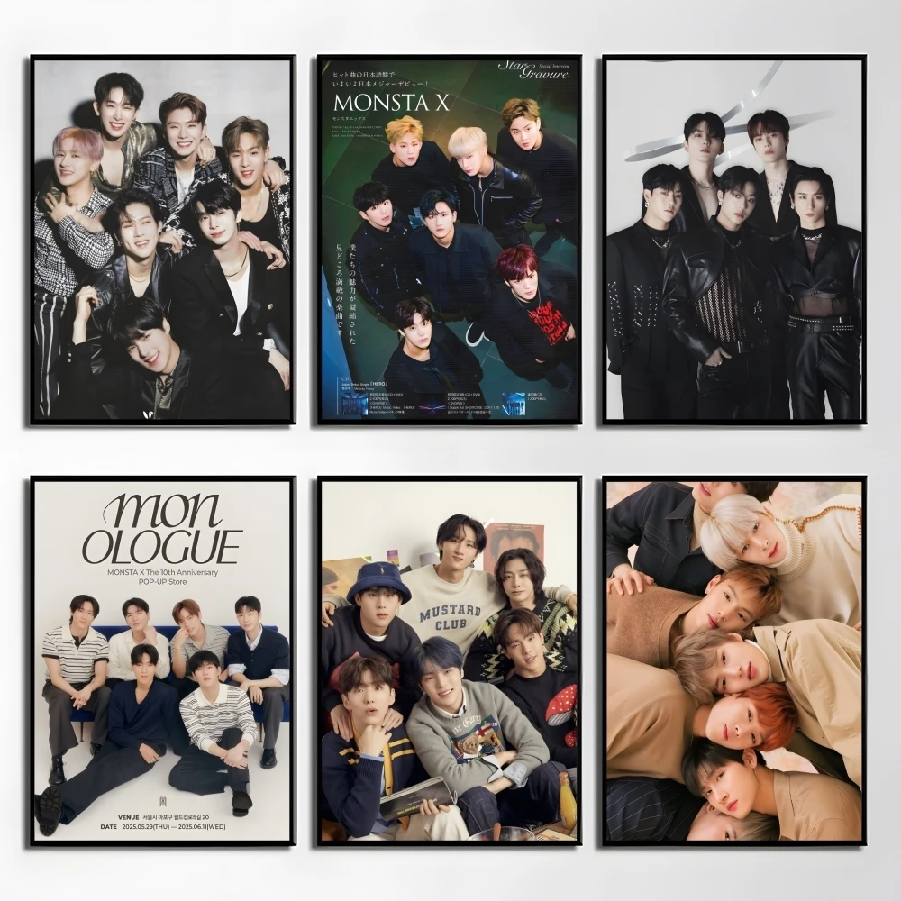 

Music Band M-MONSTA X Poster Elegant And Affordable Wall Art Stickers For Dormitory Living Room And Bedroom Spaces
