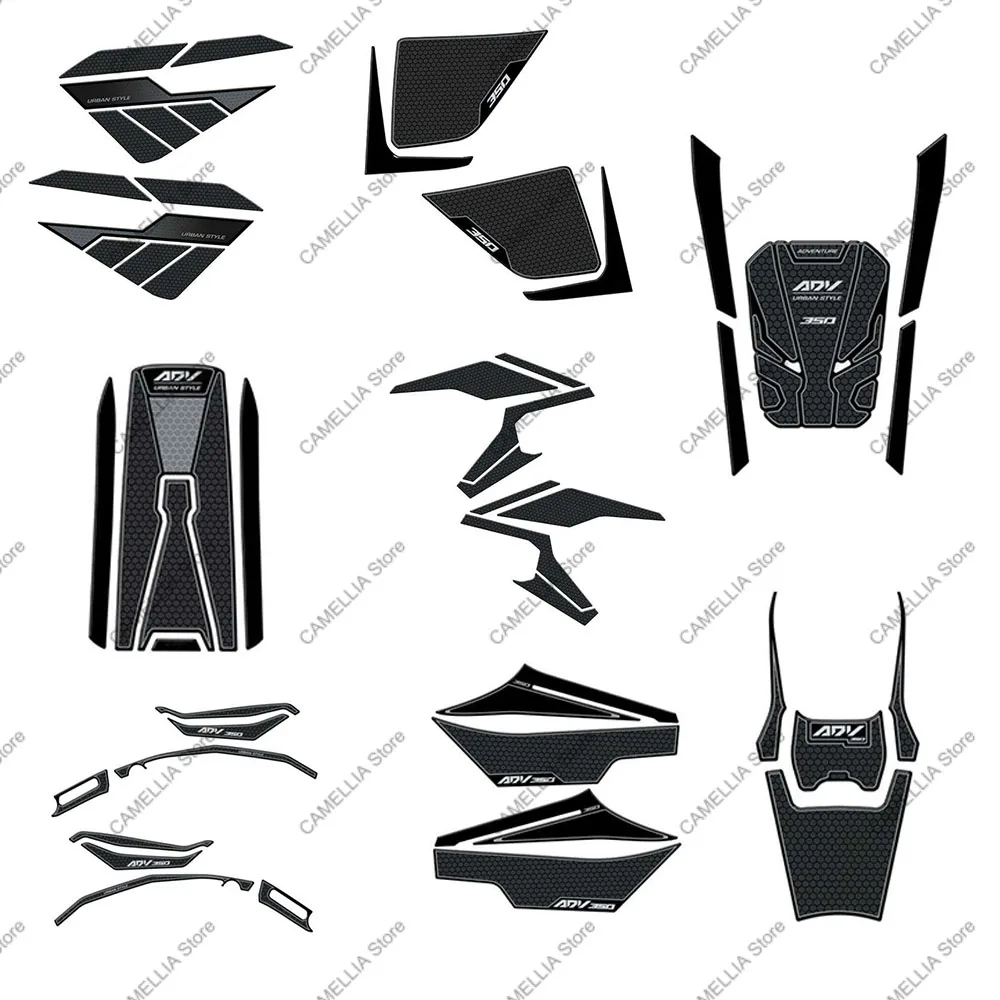 for X Adv 350 2022 Motorcycle Accessories 3d Epoxy Fuel Tank Sticker Waterproof Sticker Newly Launched Sticker Set