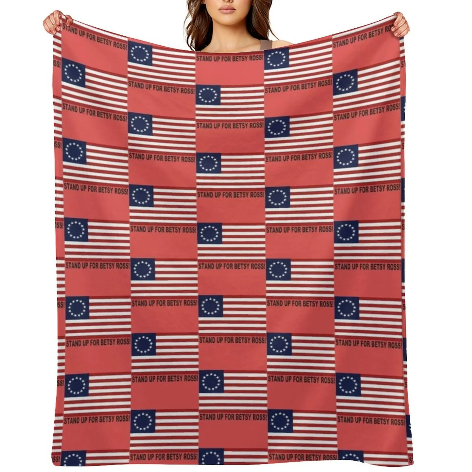 Stand up for Betsy Ross Rush Limbaugh Throw Blanket wednesday Flannels For Decorative Sofa Cute Plaid Blankets