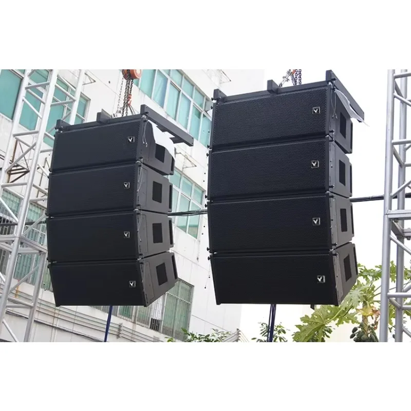 H3L Powered Line Array Professional Audio Video Sound System Speakers Stand Concert Studio Equipment Full Set System