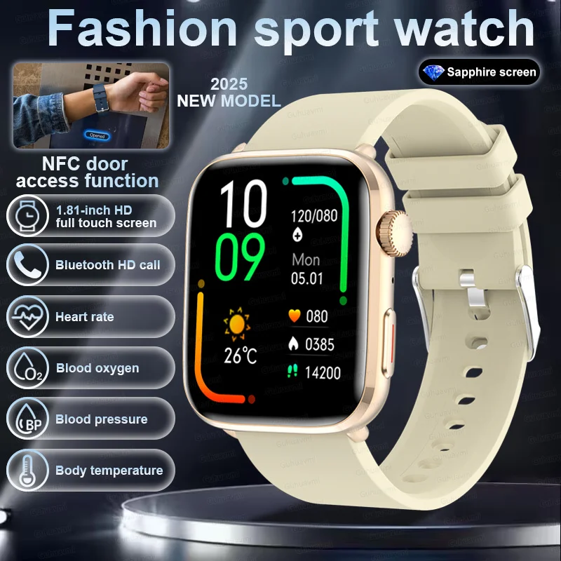Smart Watch Watch Global Version Men Women HD AMOLED Display Heart Rate Bluetooth Call GPS Track Waterproof Sports Smart Watches