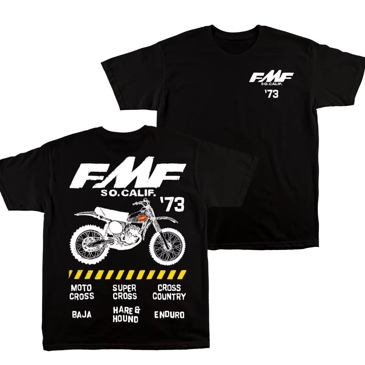 2026 New Retro FMF Racing Graphic Cotton T-shirt Unisex Summer Short Sleeve Fashion Brand Tees Luxury Casual Vintage T-shirt