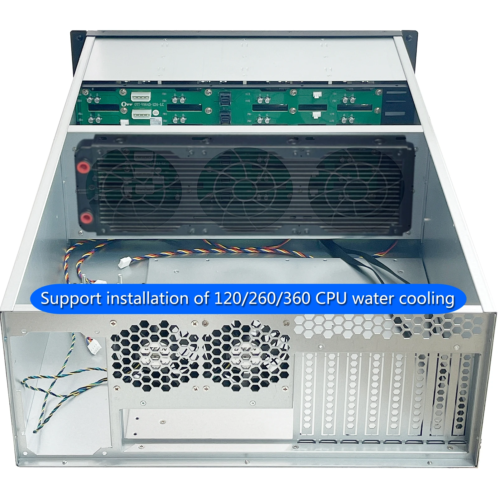 ZhenLoong 4u 24 Bay Expansor Hot Swap HDDs SAS SATA 19 "Polegada Rack Server Chassis Storage Case com Expansão Backplane NAS 6Gb