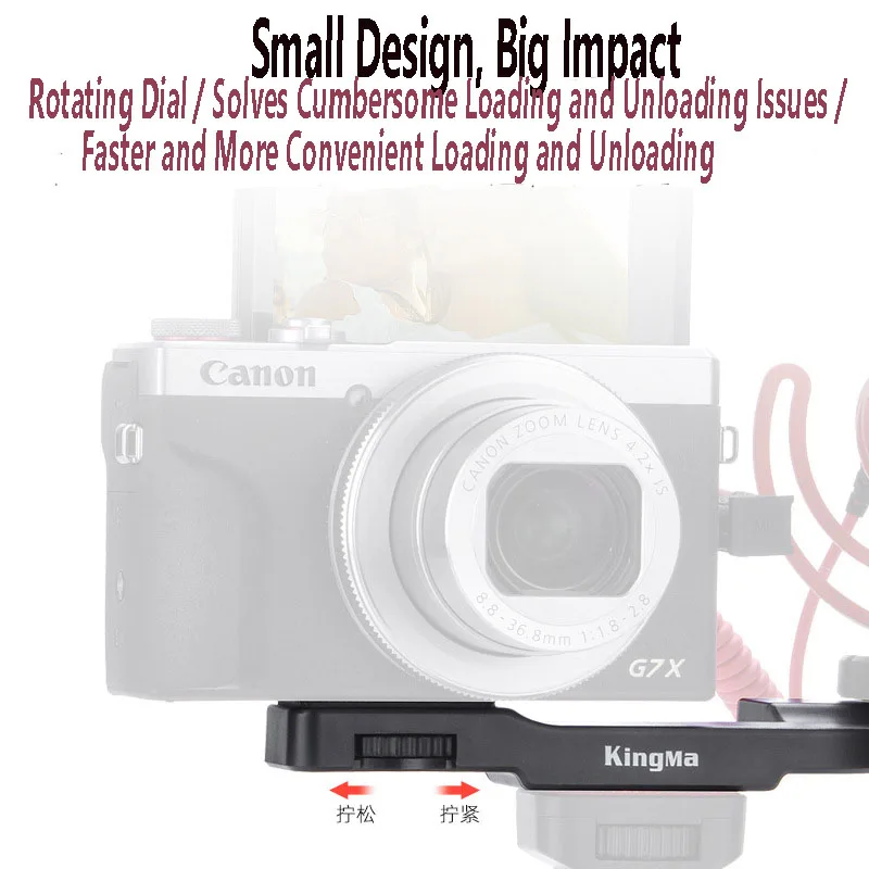 Gun Type Dual Hot Shoe Bracket Microphone Fill Light Vlog Extension Mobile Sports Camera Accessories External Mic Mount