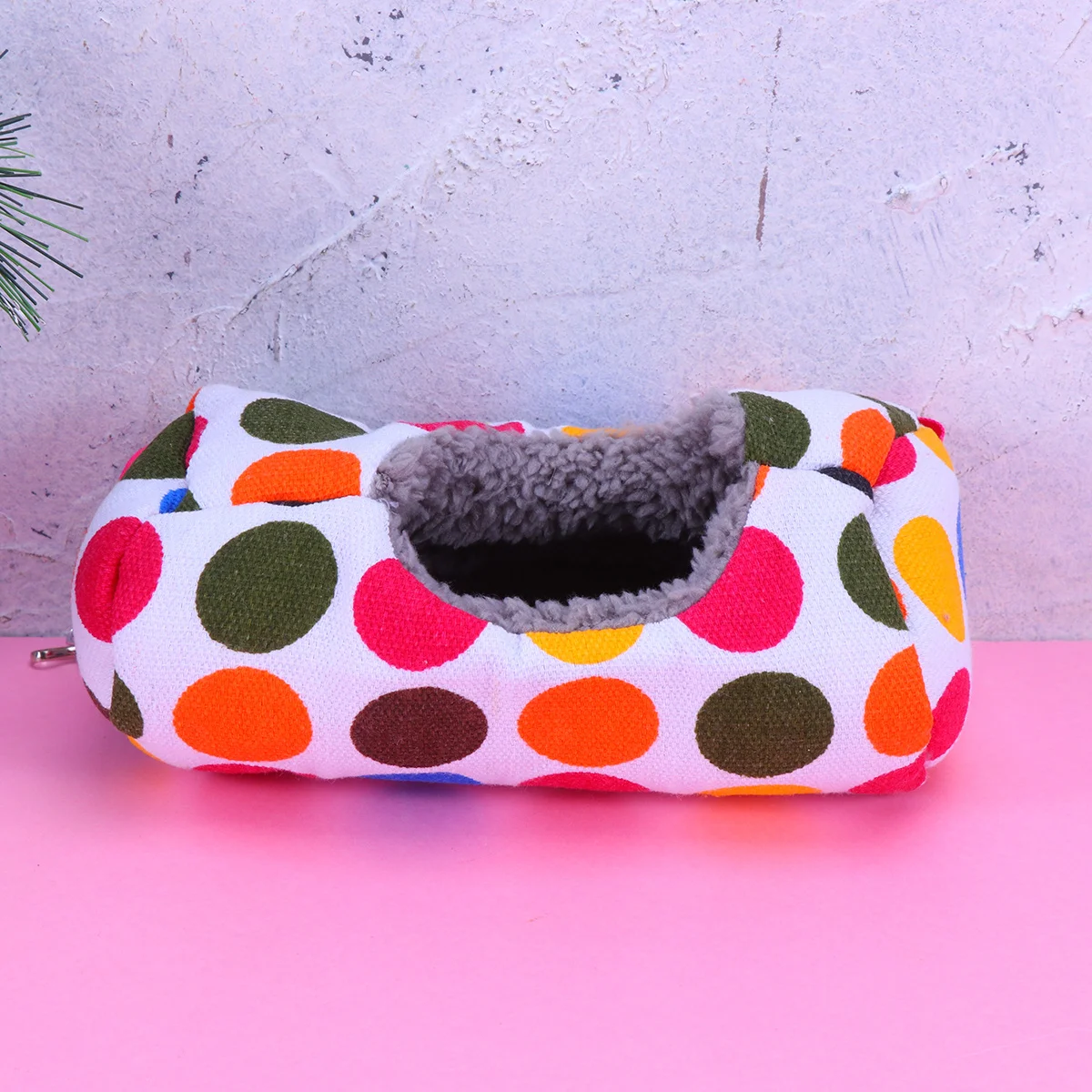 

8x8.5x17cm Warm Pet Hanging Nest Cotton Material for Hamster Parrot Squirrel Hedgehog Cozy Bed Pet Hanging Bed