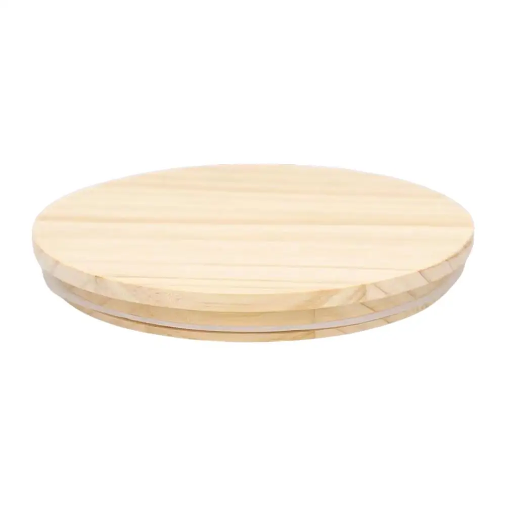 Wooden Lids Silica Gel Circle Seal Up Cover Pine Wood Cover Flower Wood Cover Seal Up Cani Storage Jar Handmade Candle Cup Lid